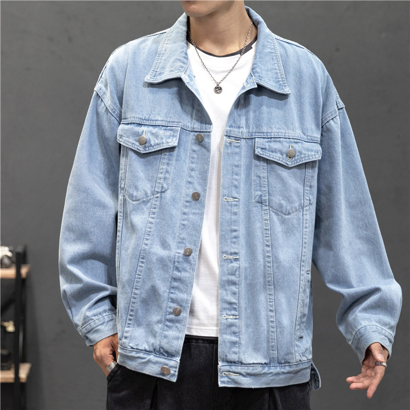 Mens Fashion Denim Jacket - Denim Mới Áo Khoác Nam Vintage