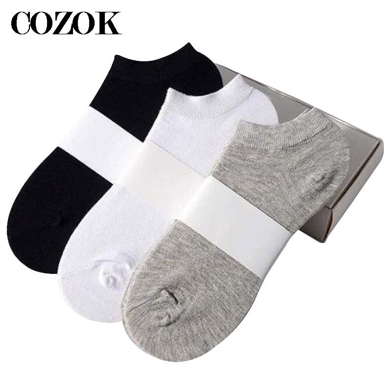 Socks Ankle Men - 10pcs=5 Pairs Mens Socks Casual Breathable