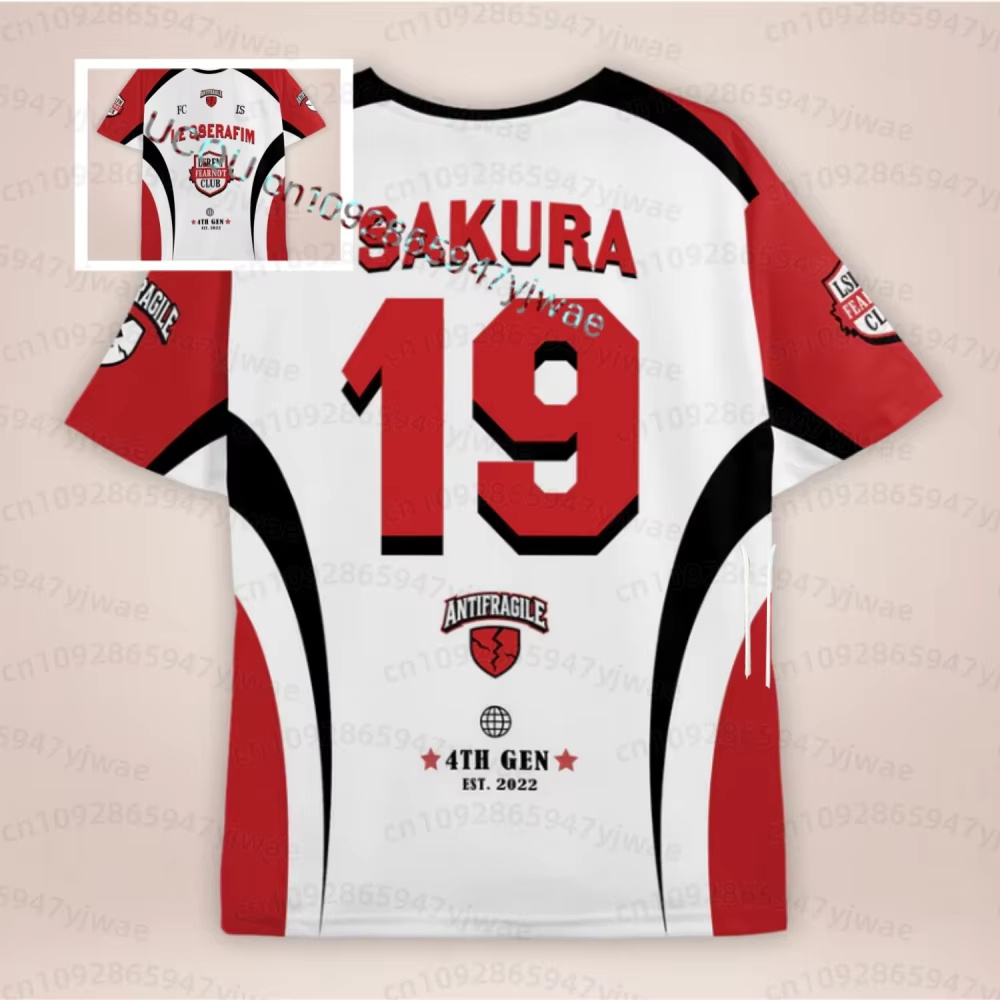 Men'S Fashion For Summer 2026 - 2026 Summer Kpop Fashion Jersey C-Chaewon