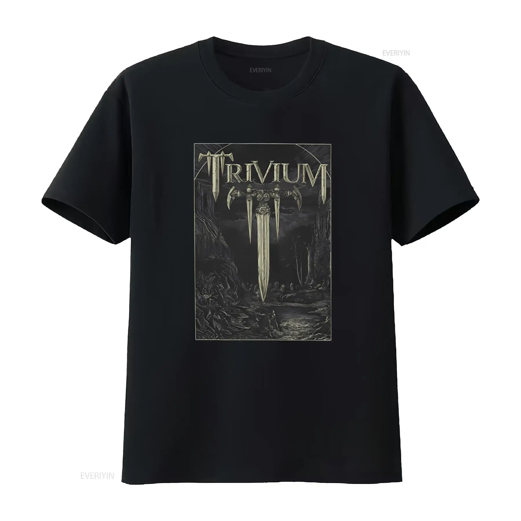 Xl Men'S Fashion - Trivium Battle Metal Band Official T