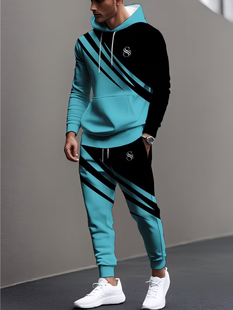 Men'S Fashion Loose Pants - Men 2 Piece Tracksuit Fashion Outwear