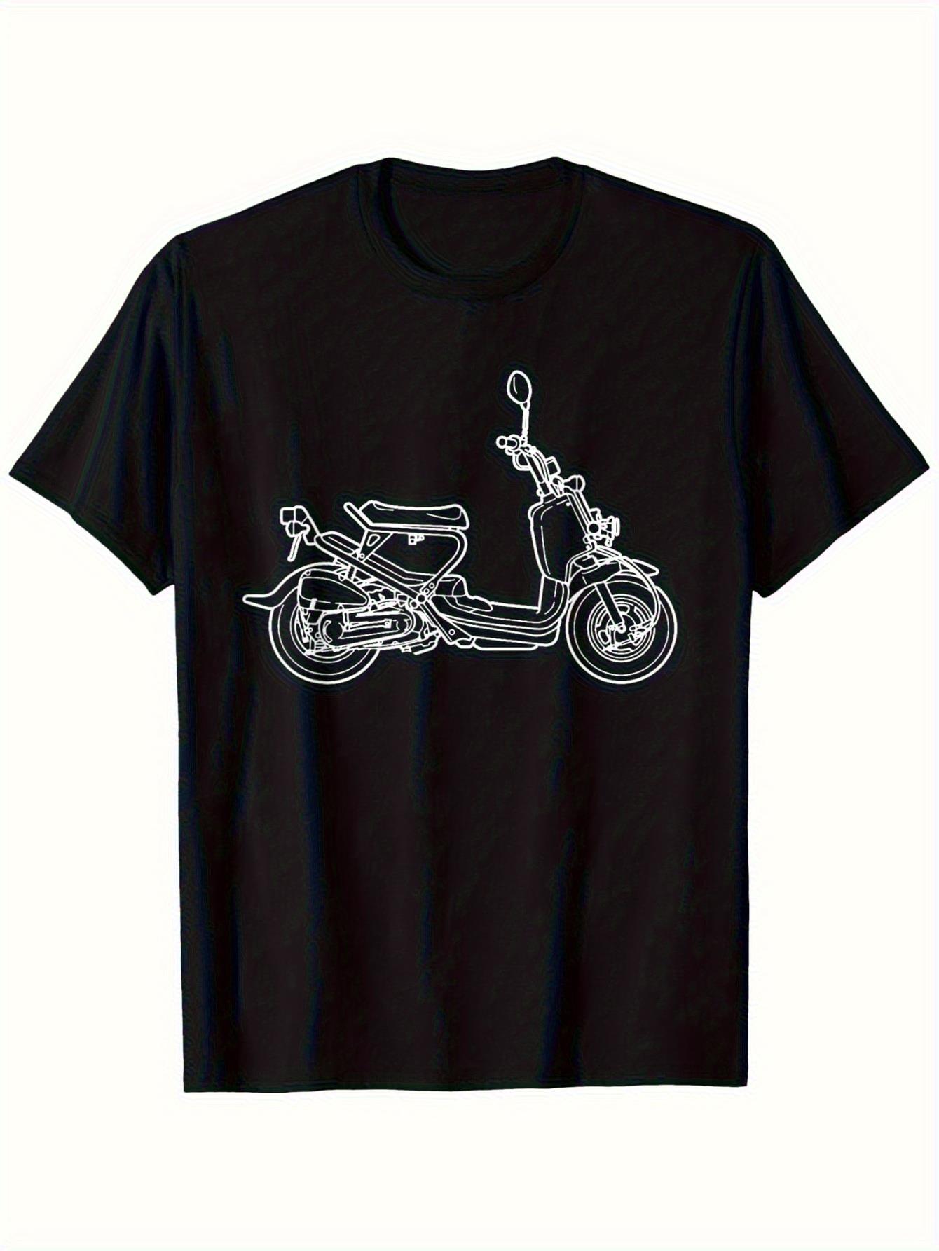 Mens Fashion In The 50S - Men's Vintage Piaggio Motorcycle T-Shirt -