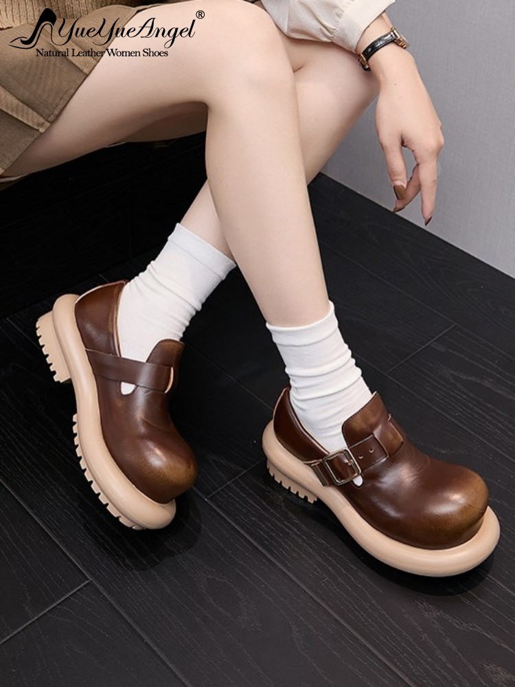 Mens Fashion Vintage - British Style Vintage Cowhide Genuine Leather