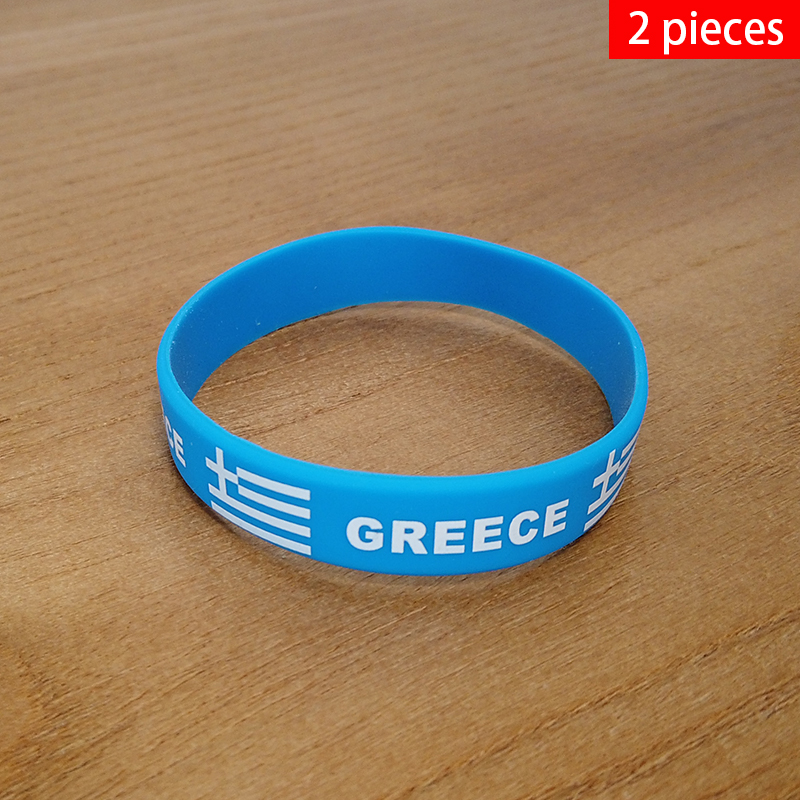 Men'S Fashion Greece - 2pcs Greece National Flag Wristbands Sports