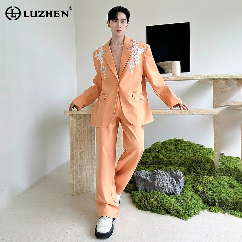Mens Fashion Suits - LUZHEN Spring New Elegant Temperament Luxury