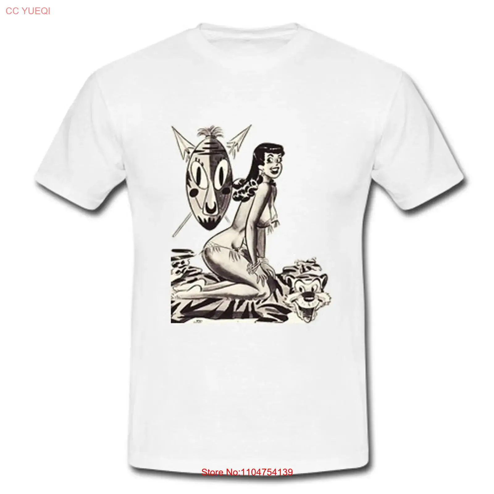 Mens Fashion In The 50S - Mens Cotton Retro T shirt Pinup