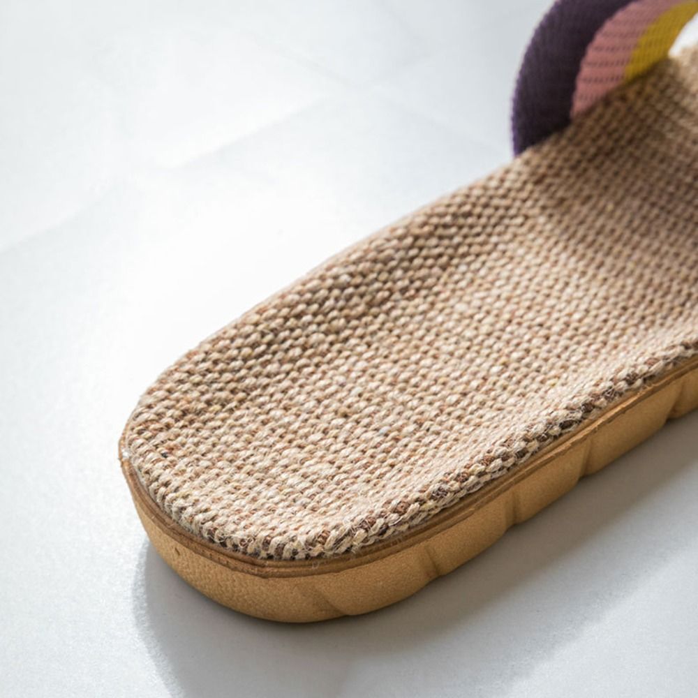 Men'S Fashion Shoes - Fashion Ethnic Style Linen Cross Slippers