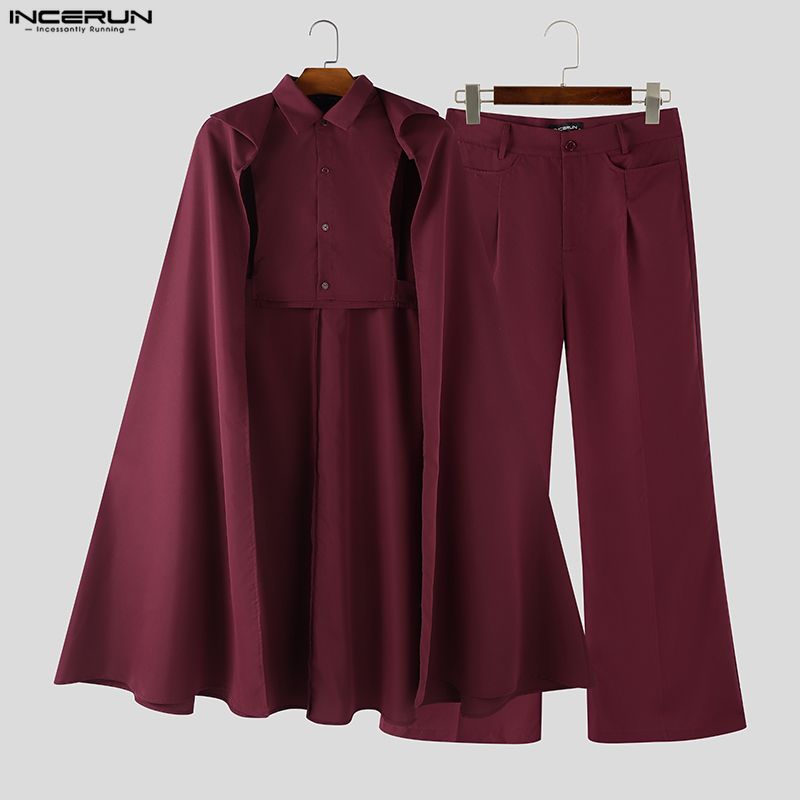 INCERUN Men Sets Solid Color L - đánh giá và giá Mens Fashion Suits