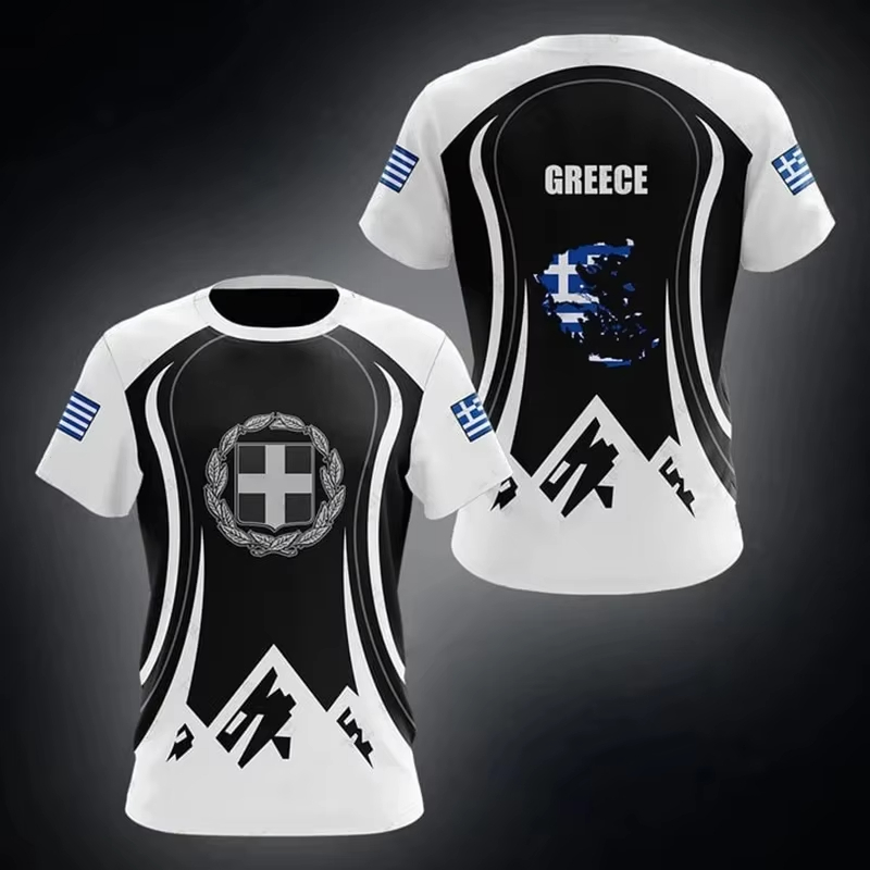 Greece Flag Map 3d Printed T S - đánh giá và giá Men'S Fashion Greece