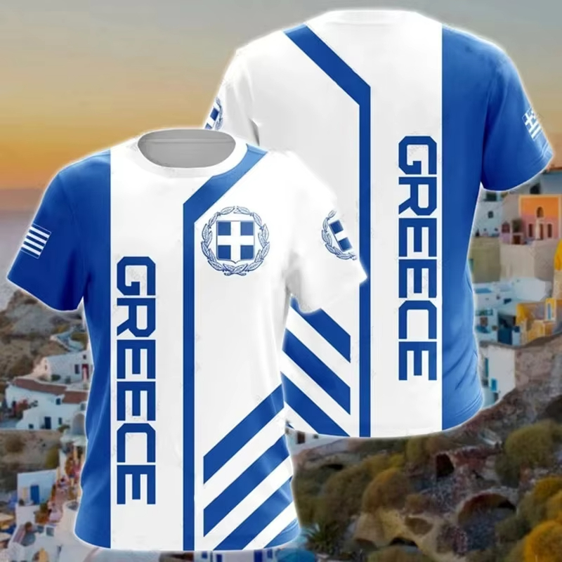 Greece Flag Map 3d Printed T S - đánh giá và giá Men'S Fashion Greece