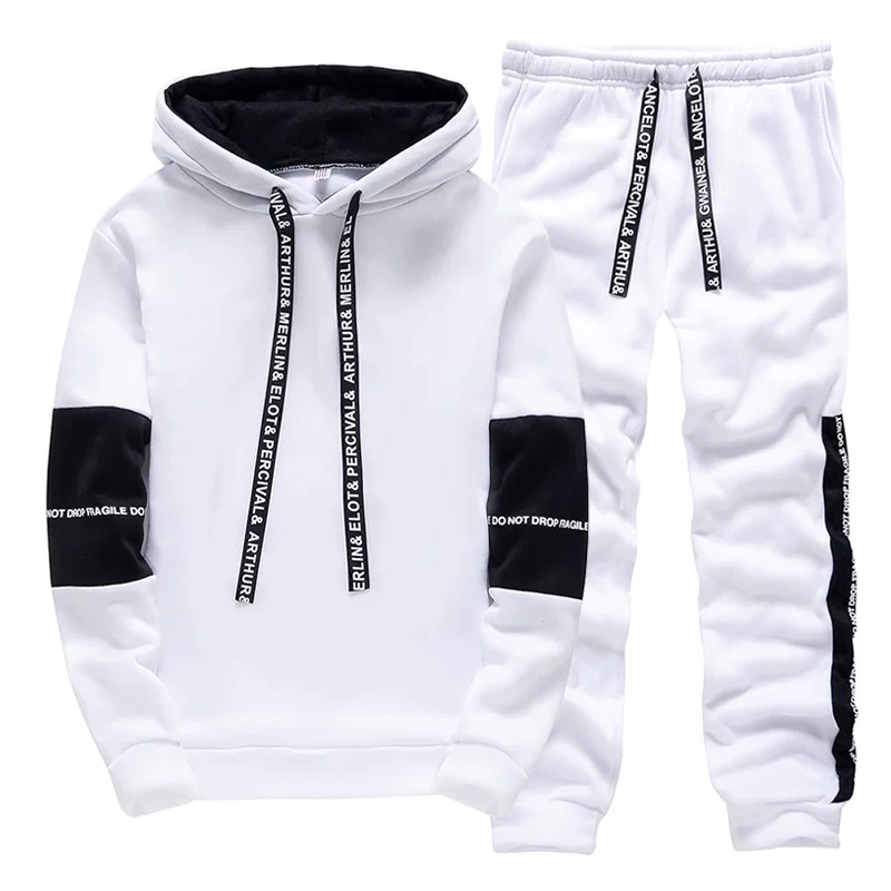Black White Men's Tracksuit Fa - đánh giá và giá Men'S Fashion Clothing