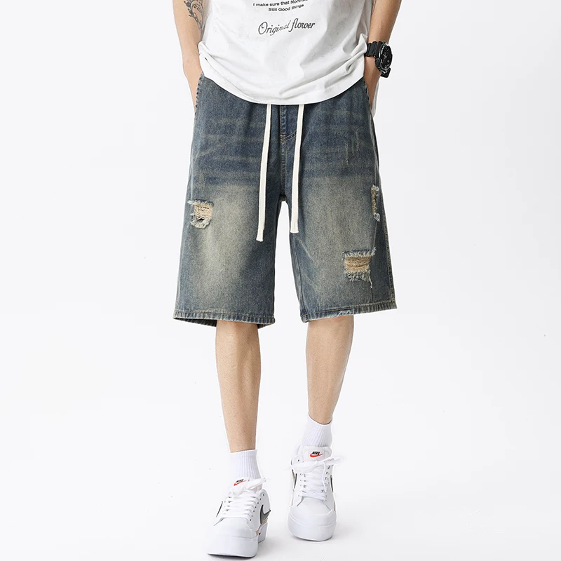 Summer Thin Denim Shorts Men's - đánh giá và giá Men'S Fashion Loose Pants
