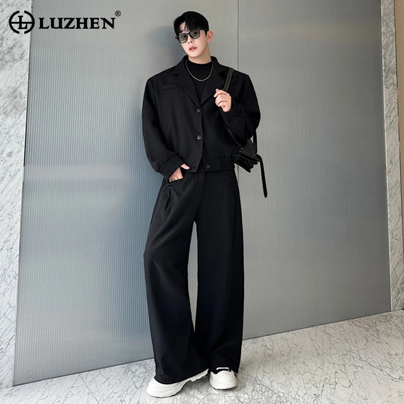 LUZHEN Spring Blazer Neck Casu - đánh giá và giá Men'S Fashion Loose Pants