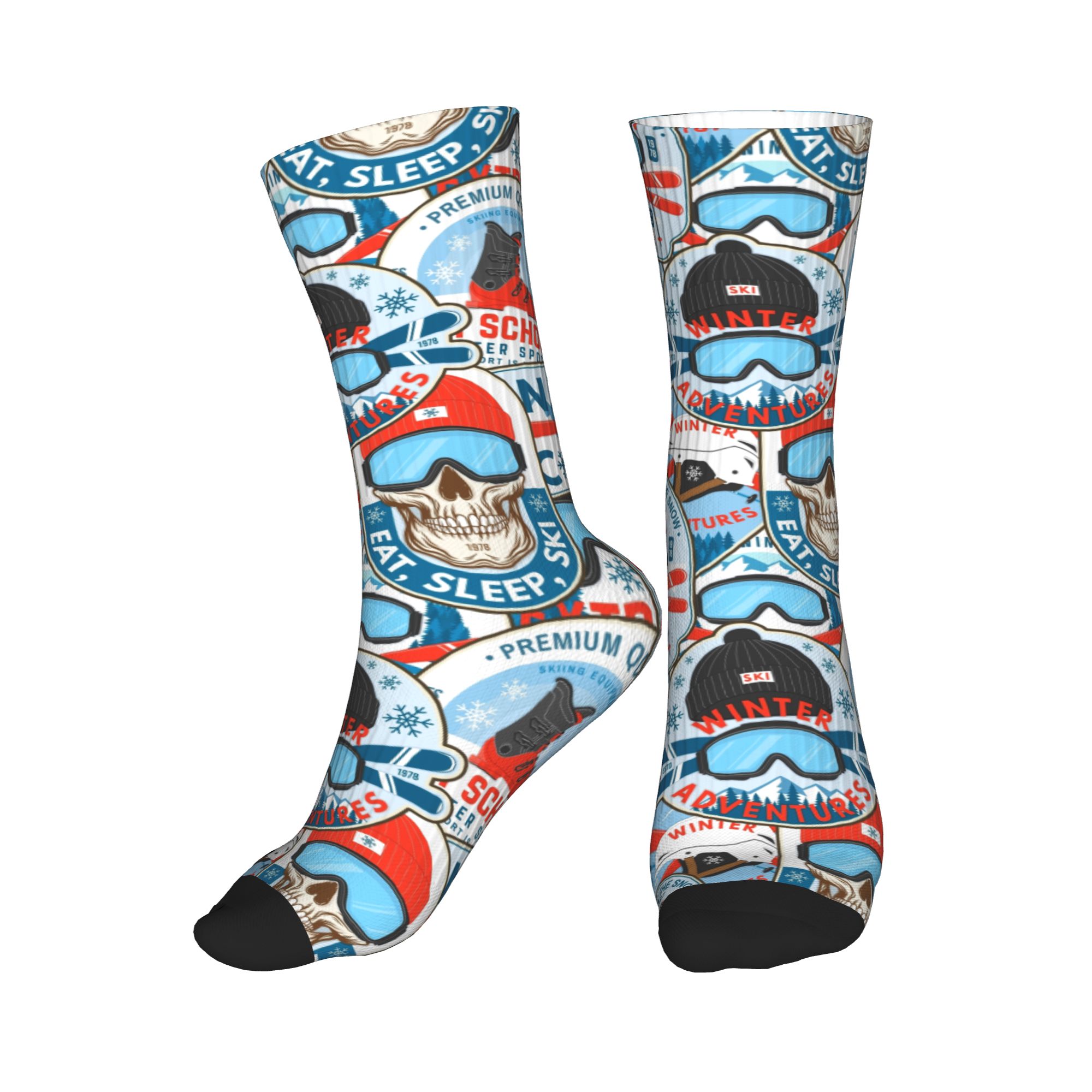Vintage Red Blue Ski Club Seam - đánh giá và giá Mens Fashion Vintage
