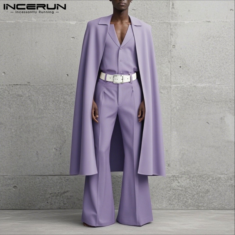 INCERUN Men Sets Solid Color L - đánh giá và giá Mens Fashion Suits