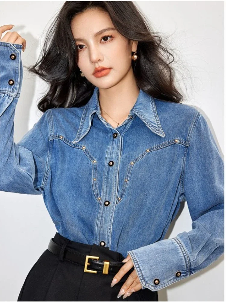 Vintage Denim Shirts Design Wo - đánh giá và giá Denim Jacket Vintage