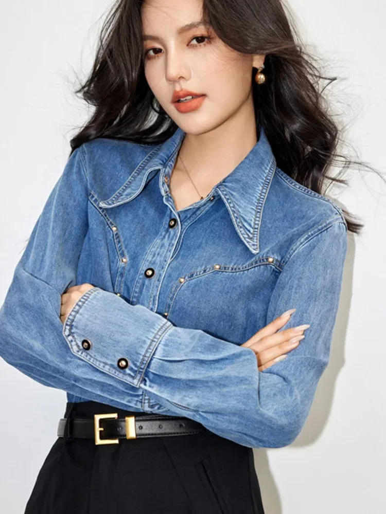 Vintage Denim Shirts Design Wo - đánh giá và giá Denim Jacket Vintage