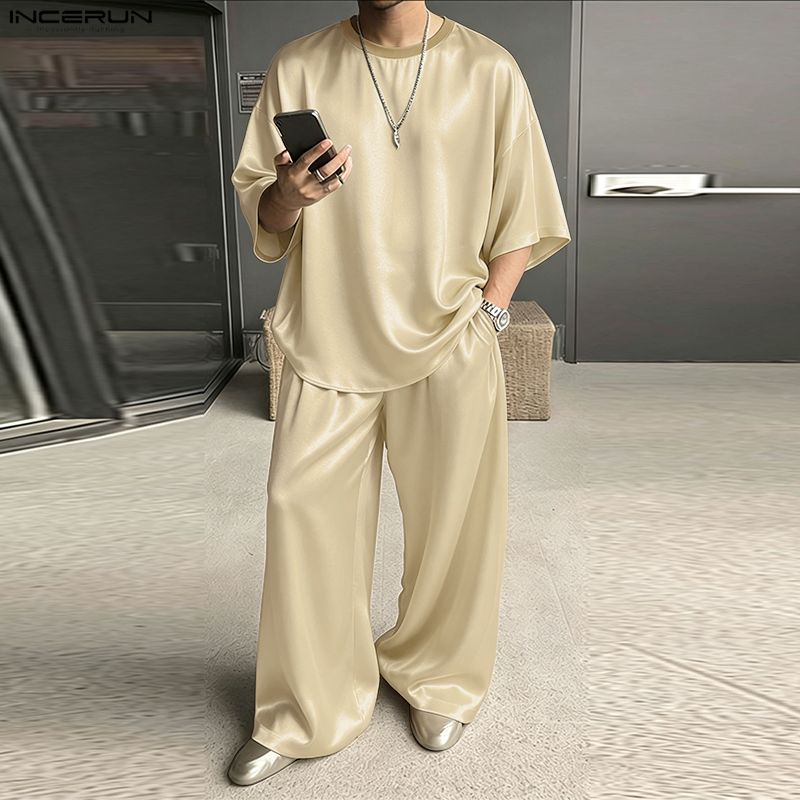 INCERUN Men's Sets Solid Loose - đánh giá và giá Men'S Fashion Loose Pants
