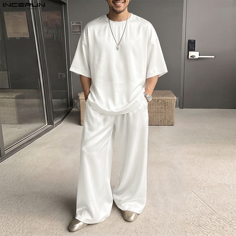 INCERUN Men's Sets Solid Loose - đánh giá và giá Men'S Fashion Loose Pants