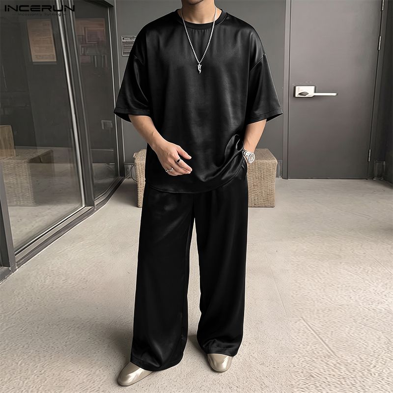 INCERUN Men's Sets Solid Loose - đánh giá và giá Men'S Fashion Loose Pants