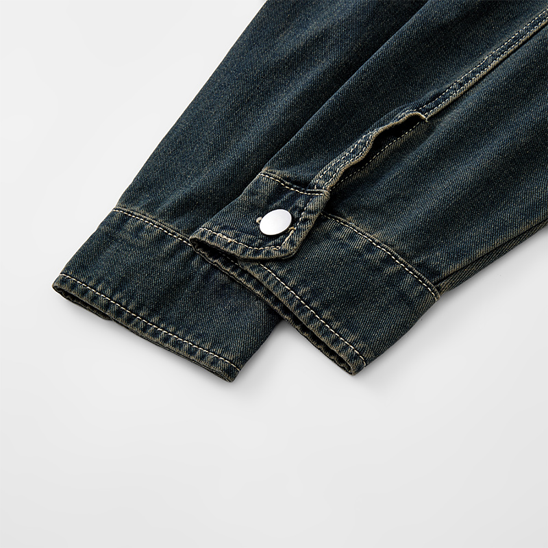 Heavy Duty Washed Denim Jacket - đánh giá và giá Denim Jacket Vintage