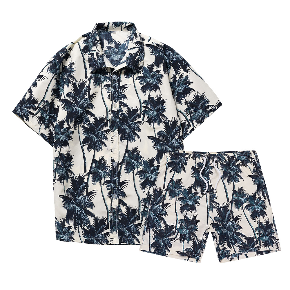Hawaiian Coconut Tree 3D Print - đánh giá và giá Mens Fashion Suits