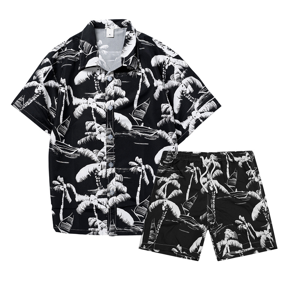 Hawaiian Coconut Tree 3D Print - đánh giá và giá Mens Fashion Suits