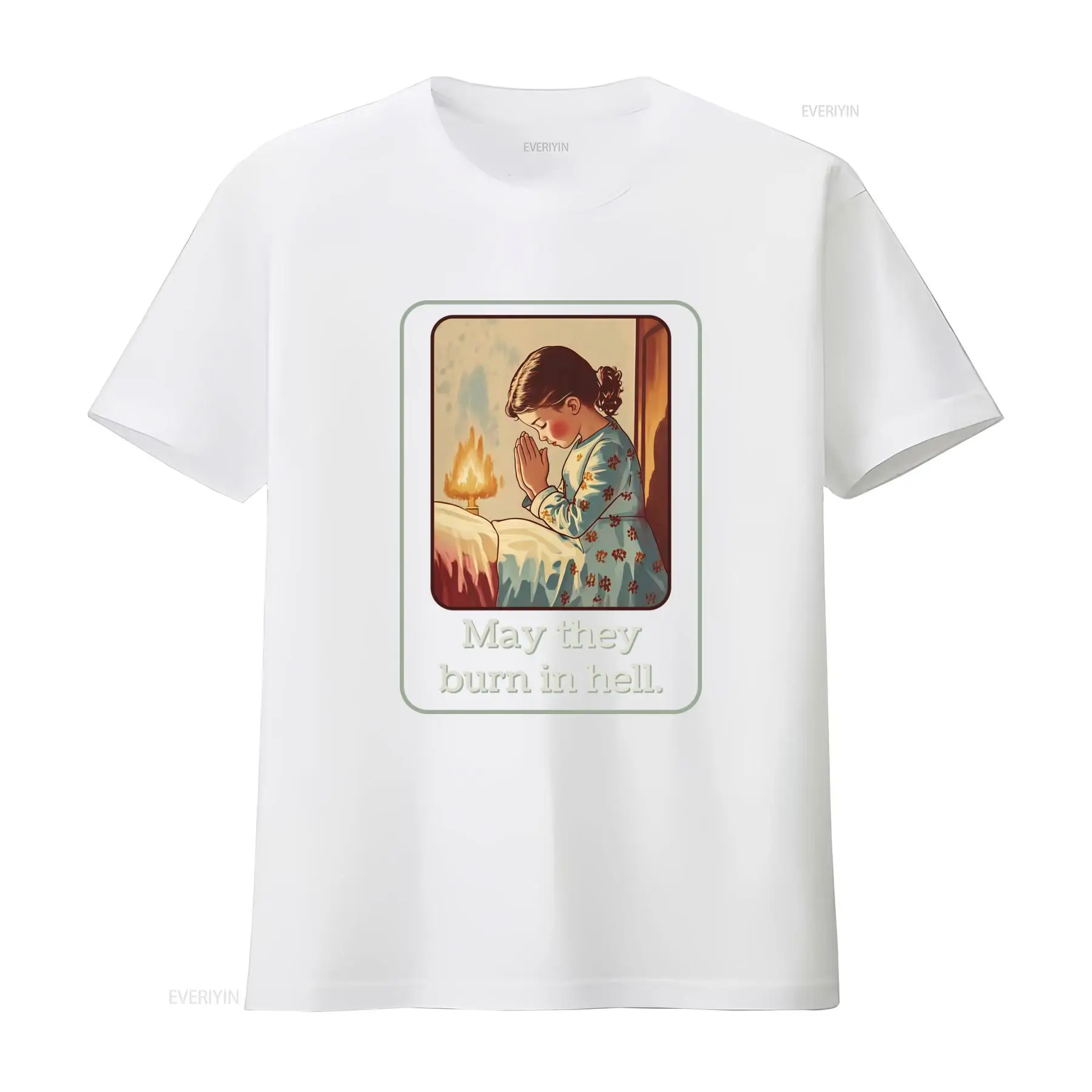 May They Burn In Hell T Shirt  - đánh giá và giá Mens Fashion In The 50S