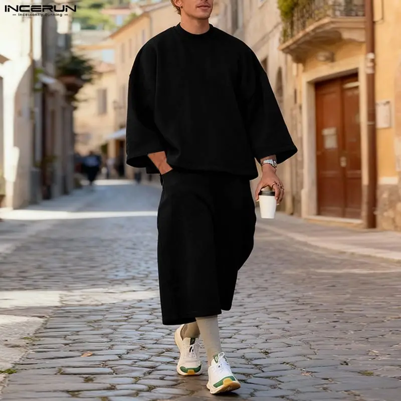 INCERUN Men Sets Solid Color B - đánh giá và giá Mens Fashion Suits
