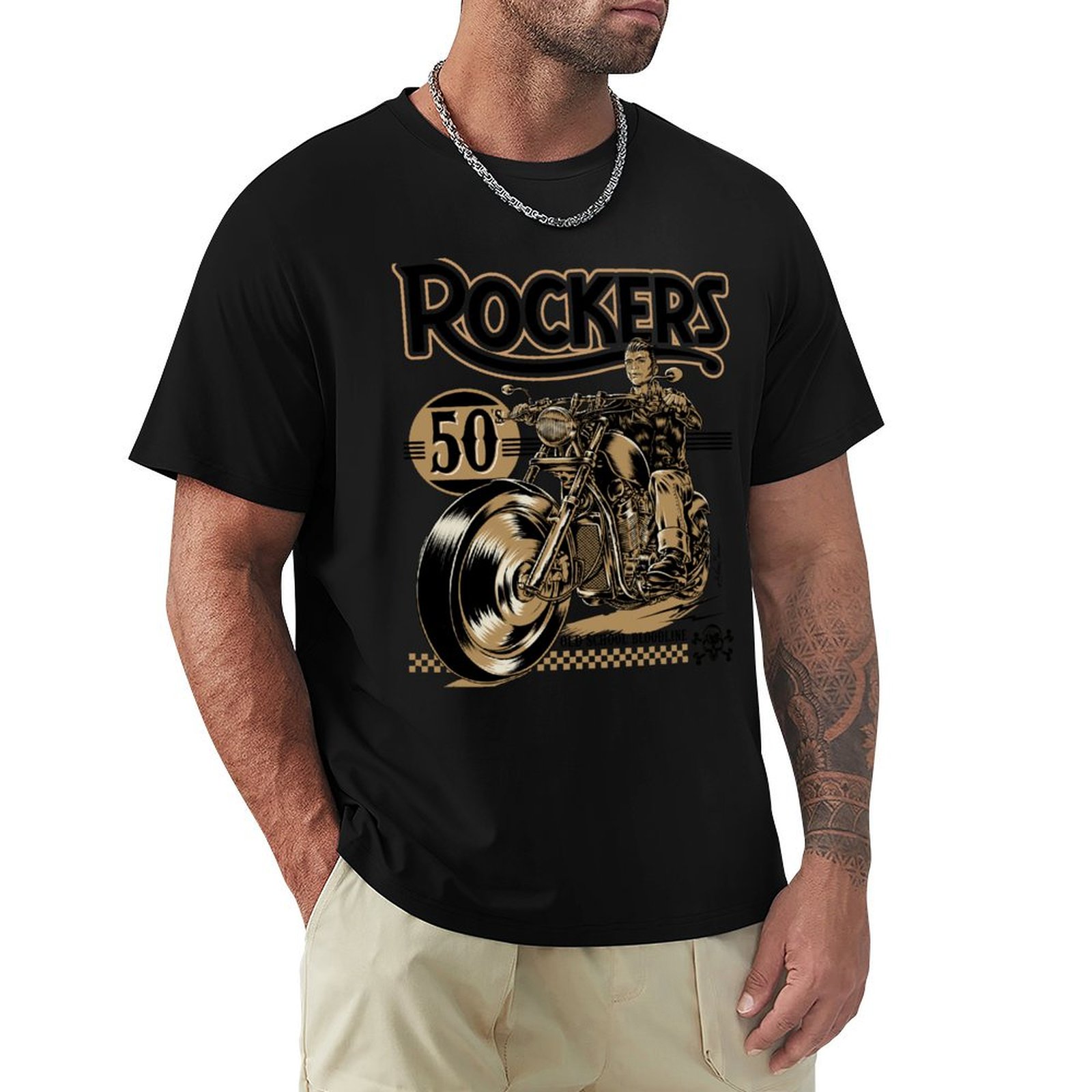 Rockers 50s T-Shirt Summer Fas - đánh giá và giá Mens Fashion In The 50S