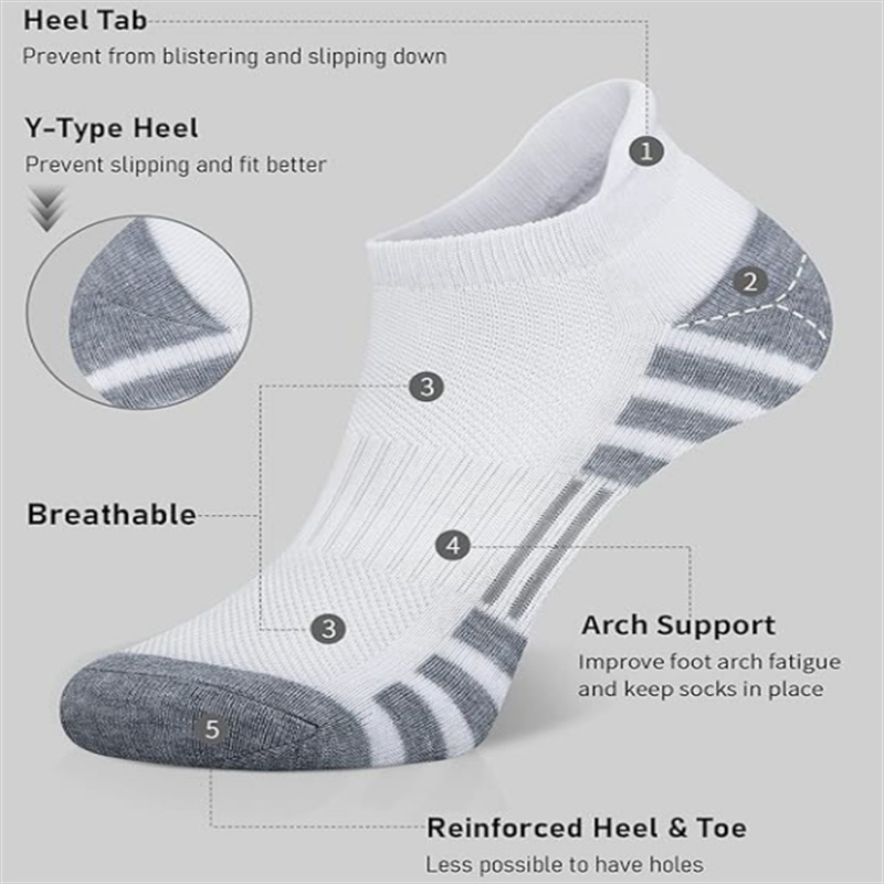 6/24 Pairs Cushioned Breathabl - đánh giá và giá Socks Ankle Men