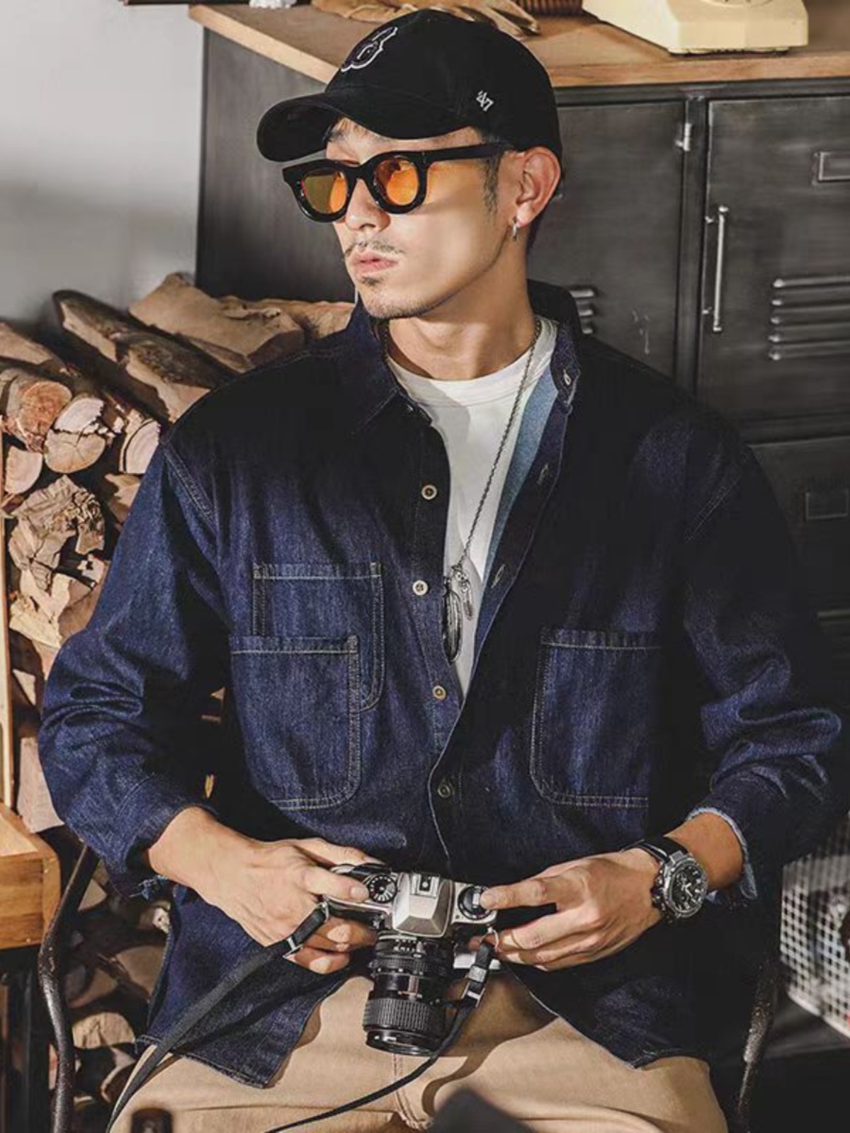 Mens American Retro Denim Jack - đánh giá và giá Mens Fashion Denim Jacket