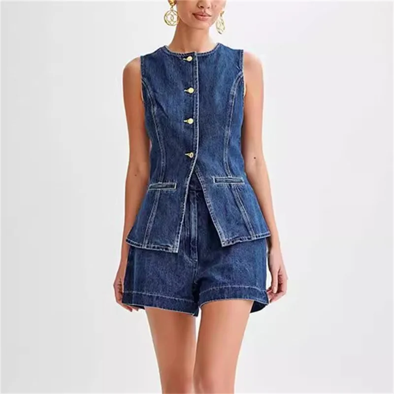 2024 Vintage Casual Denim Suit - đánh giá và giá Denim Jacket Vintage