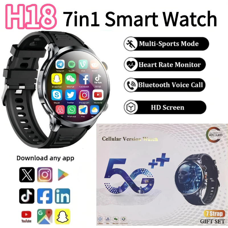 H18 New Android Smartwatch 4G  - đánh giá và giá Mens Fashion Store