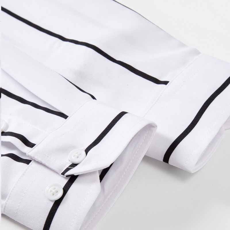 Men's Striped Dress Shirt Long - đánh giá và giá Men'S Fashion Clothing