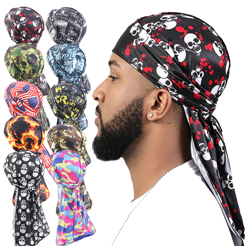 3PCS Fashion Long Tail Durag C - đánh giá và giá Mens Fashion Caps