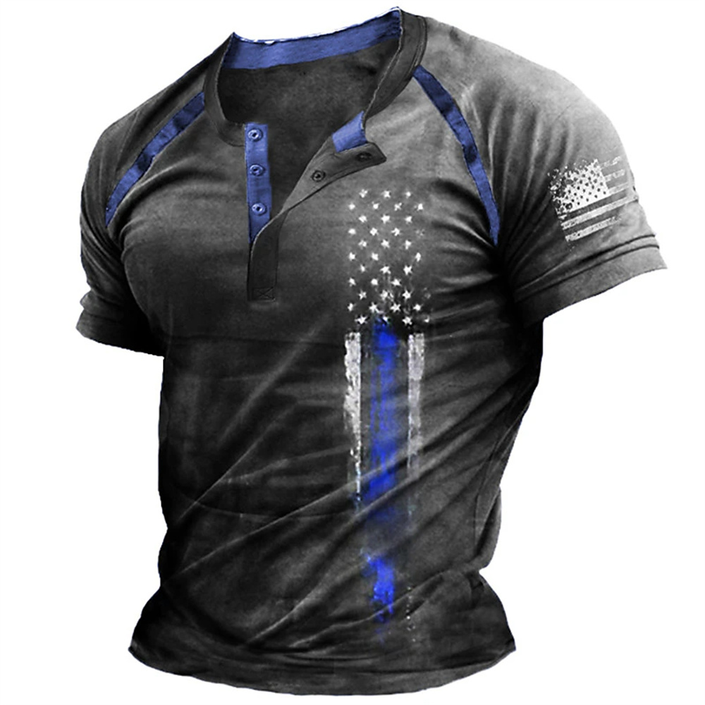 Funny 3D American Flag Print M - đánh giá và giá Mens Fashion Vintage