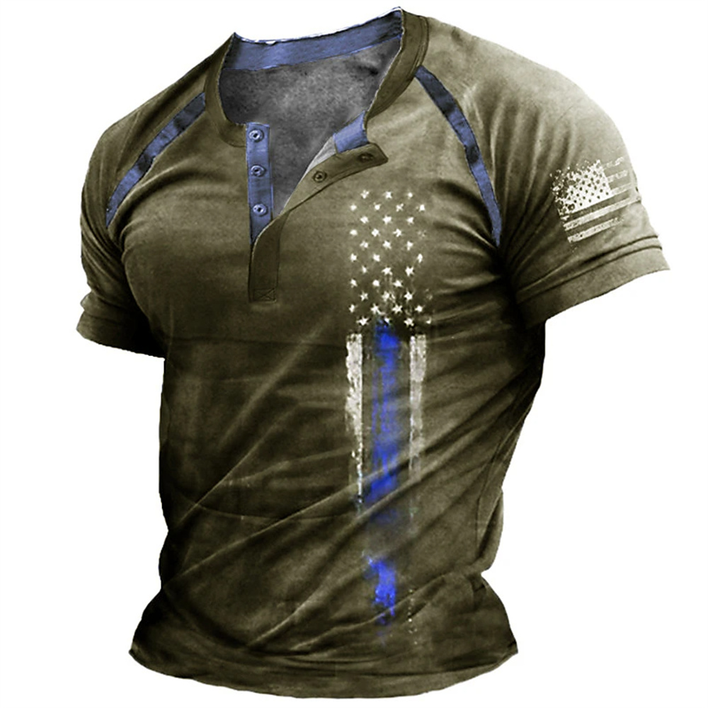 Funny 3D American Flag Print M - đánh giá và giá Mens Fashion Vintage