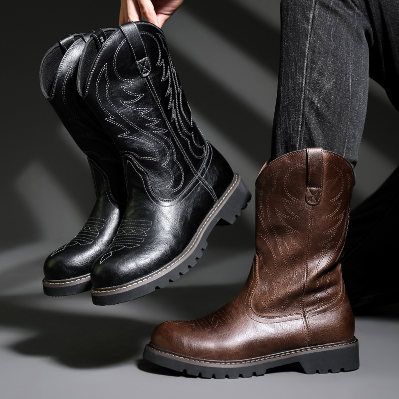 Fashion Mens Cowboy Boots New  - đánh giá và giá Mens Fashion Vintage