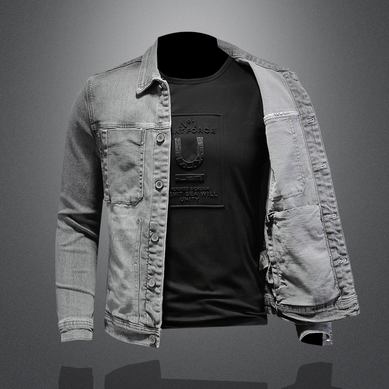 Thời Trang Áo Khoác Denim Nam  - đánh giá và giá Mens Fashion Denim Jacket