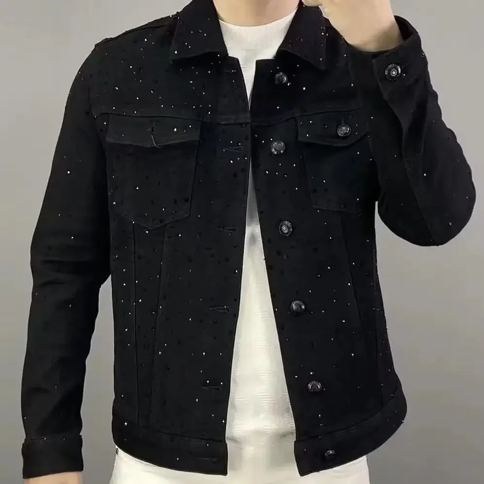 Jeans Coat for Men Button Casu - đánh giá và giá Mens Fashion Denim Jacket