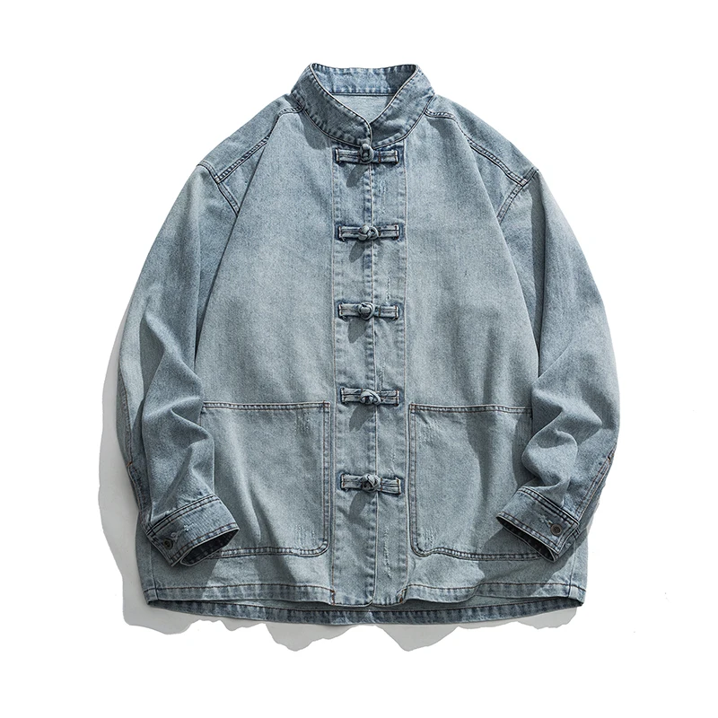 Chinese Style Denim Jacket Men - đánh giá và giá Mens Fashion Denim Jacket