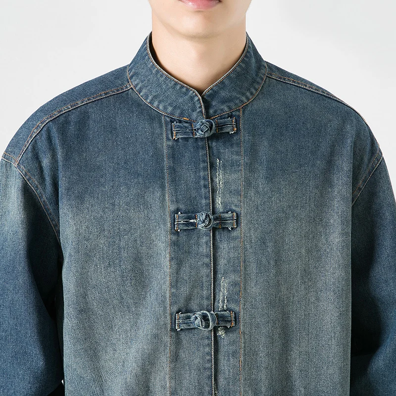 Chinese Style Denim Jacket Men - đánh giá và giá Mens Fashion Denim Jacket