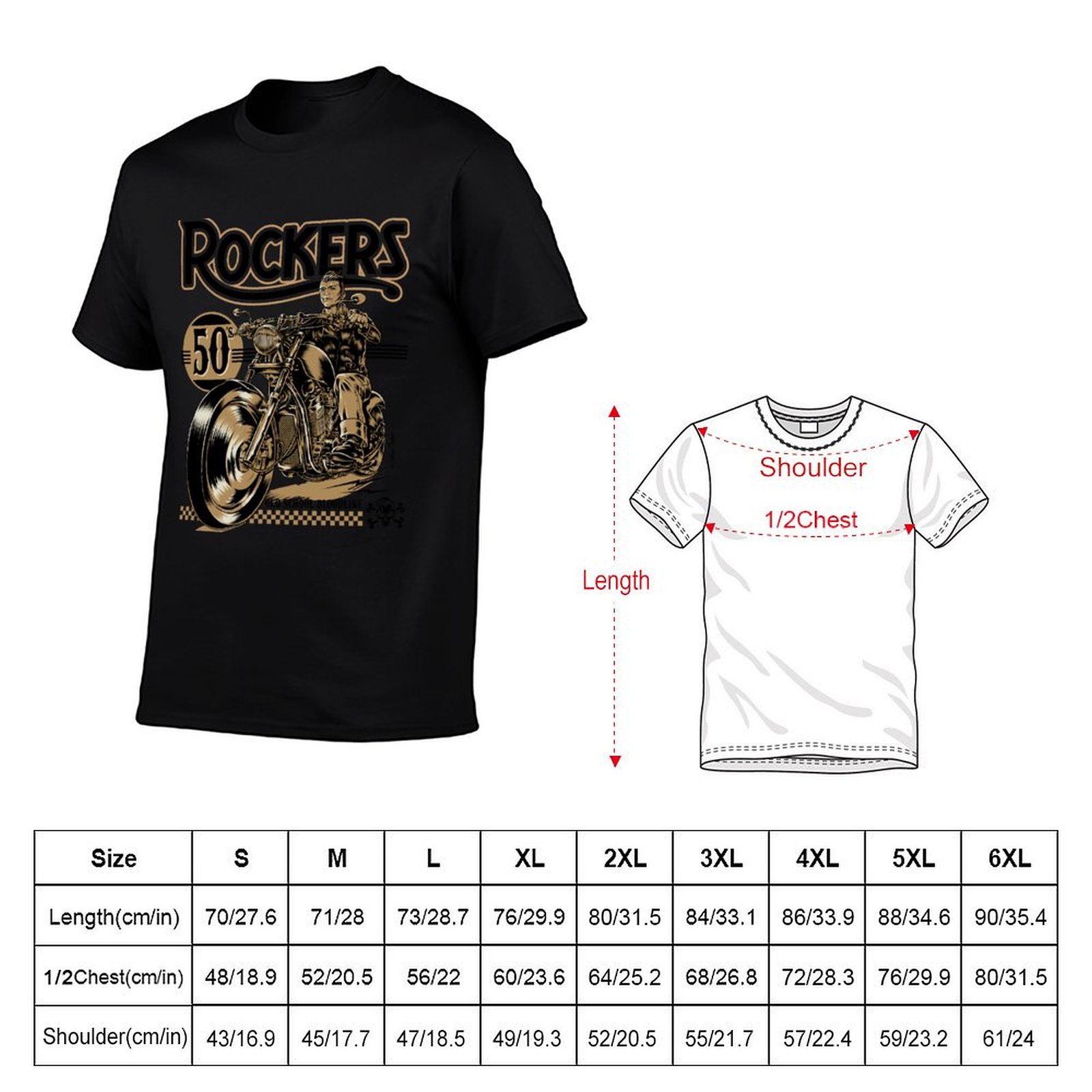 Rockers 50s T-Shirt Fashion Si - đánh giá và giá Mens Fashion In The 50S
