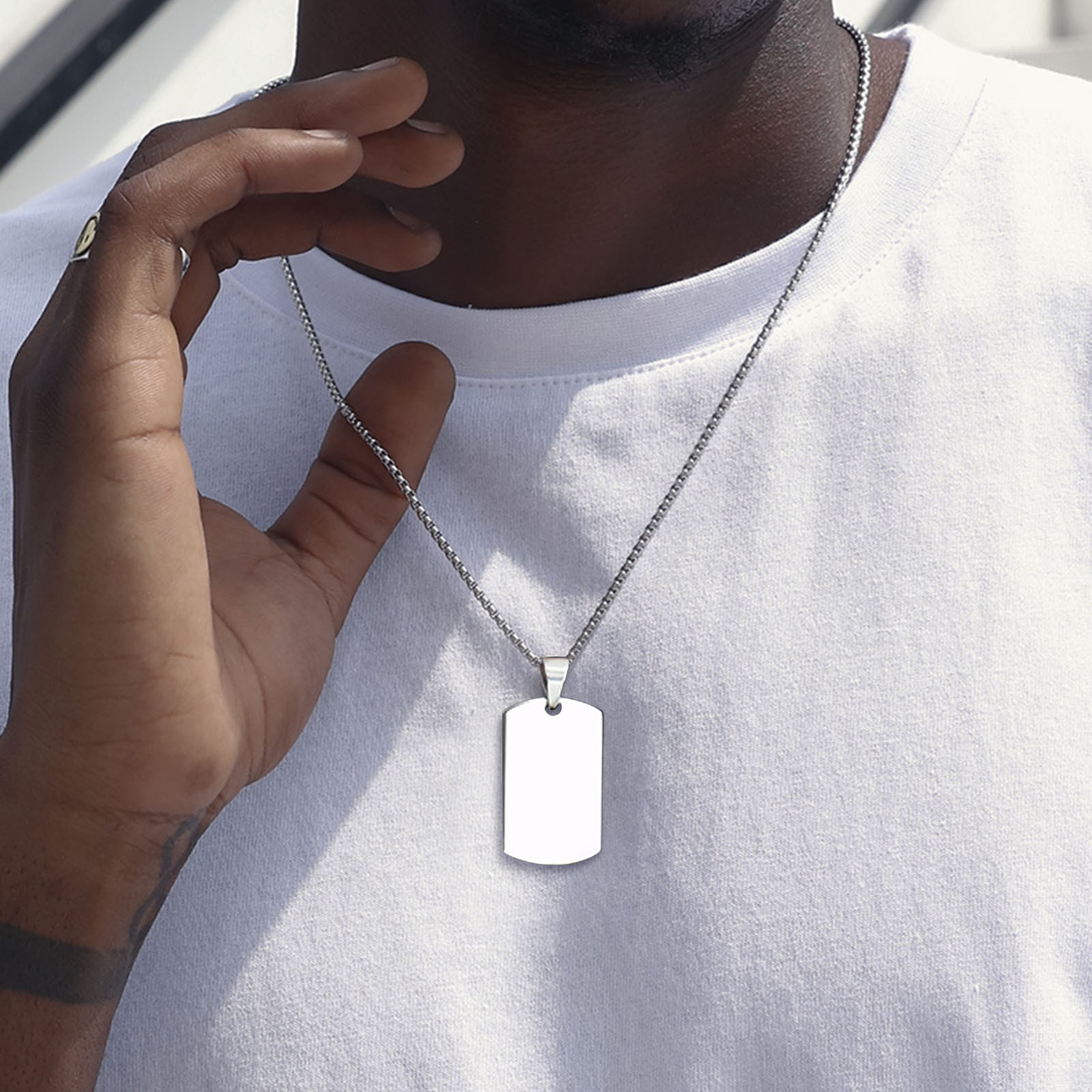 Men Dog Tag Urn Necklace,Stain - đánh giá và giá Mens Fashion In The 50S