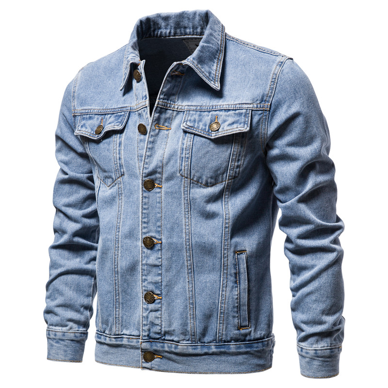 2025 Autumn Men Solid Denim Ja - đánh giá và giá Mens Fashion Denim Jacket