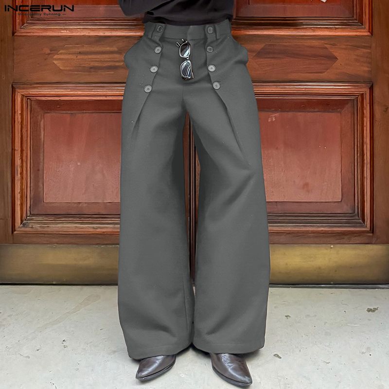 INCERUN Men Pants Solid Color  - đánh giá và giá Men'S Fashion Loose Pants