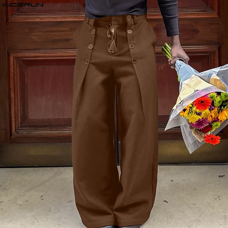 INCERUN Men Pants Solid Color  - đánh giá và giá Men'S Fashion Loose Pants