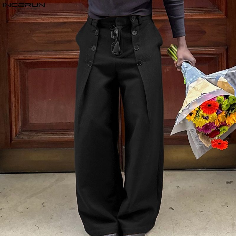 INCERUN Men Pants Solid Color  - đánh giá và giá Men'S Fashion Loose Pants