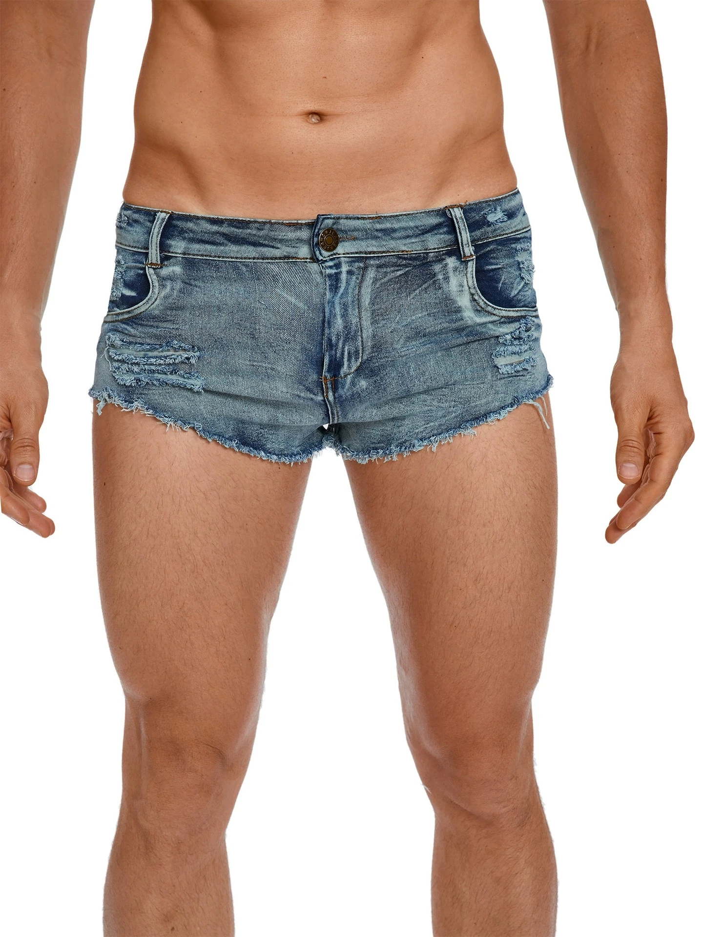 Men's Low Waist Jeans Shorts F - đánh giá và giá Skinny Jeans Ripped